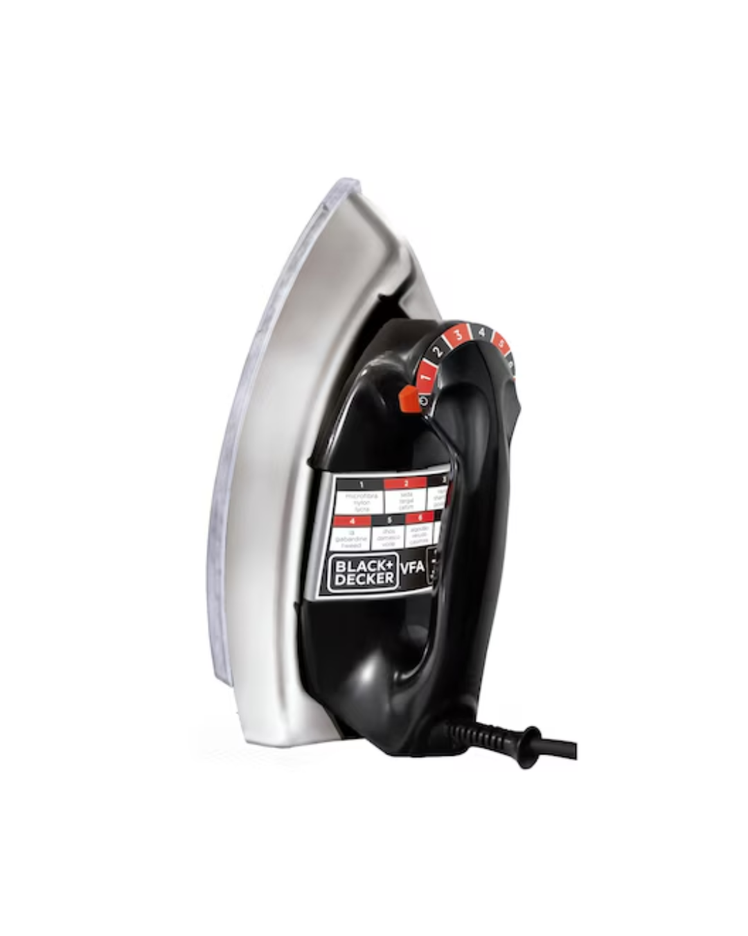 Ferro a Seco Cromado com Base de Alumínio - Black+Decker