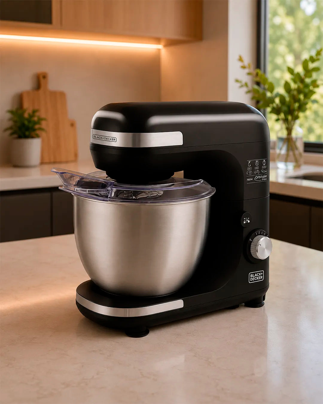 Batedeira planetária com tigela em inox de 5 litros - Black+Decker
