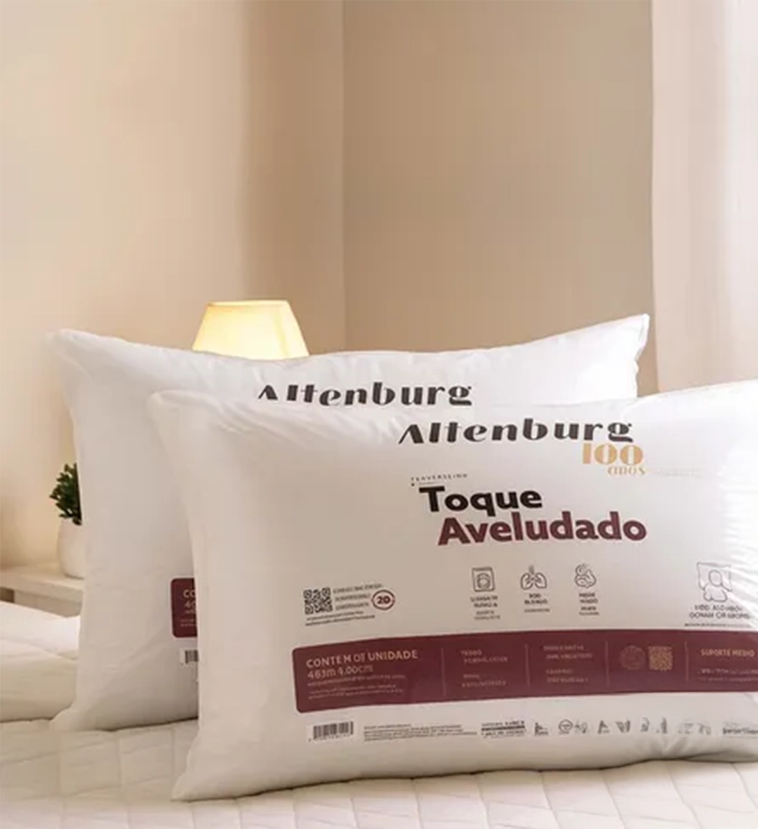 Travesseiro Toque Aveludado Altenburg