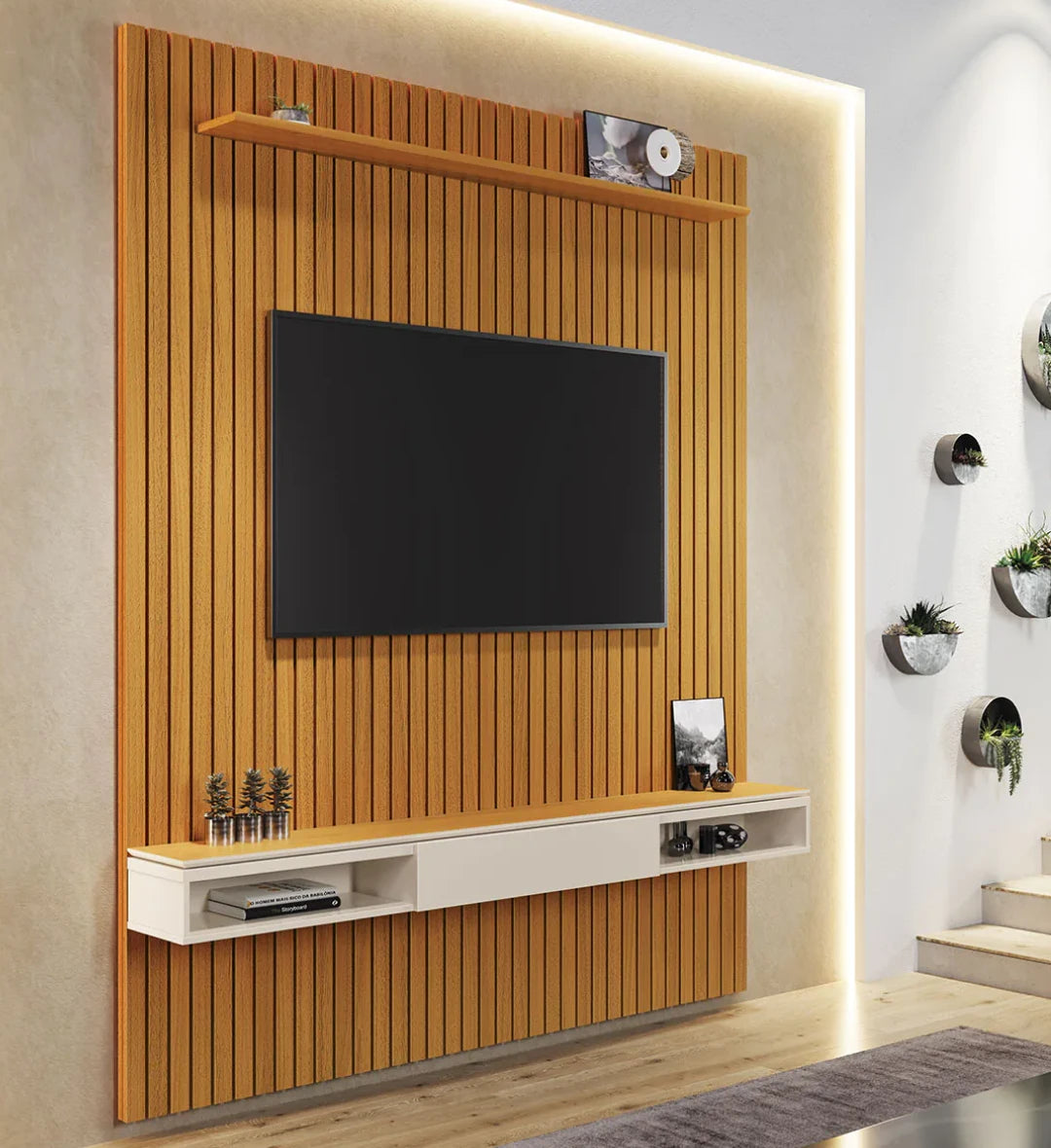 Painel de Televisão Arbo 180 com Nicho - EDN Móveis